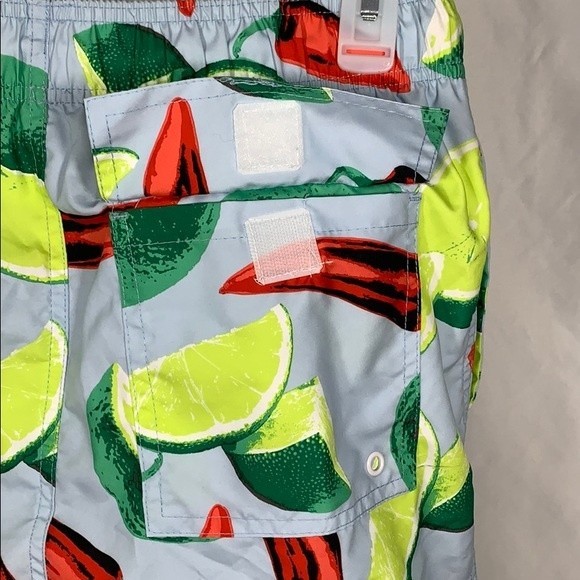 Arizona Jean Co Mens Swim Trunks, Lime & 🌶 Small - Picture 4 of 9